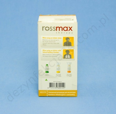 Komora inhalacyjna Rossmax AS175 z ustnikiem dla dorosłych